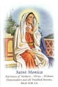 FMA St. Monica prayer card H169d